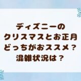 ディズニーのクリスマスとお正月どっちがおススメ？混雑状況は？