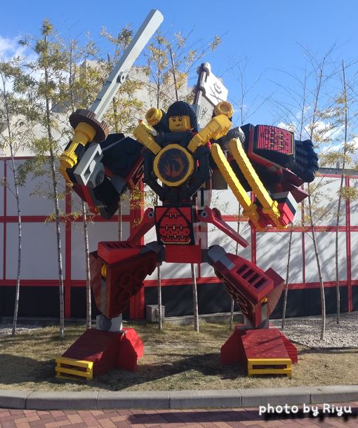 レゴランド名古屋忍者のオブジェ