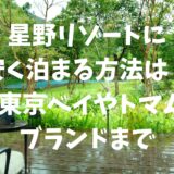 星野リゾートに安く泊まる方法は？1955東京ベイやトマム・界ブランドまで